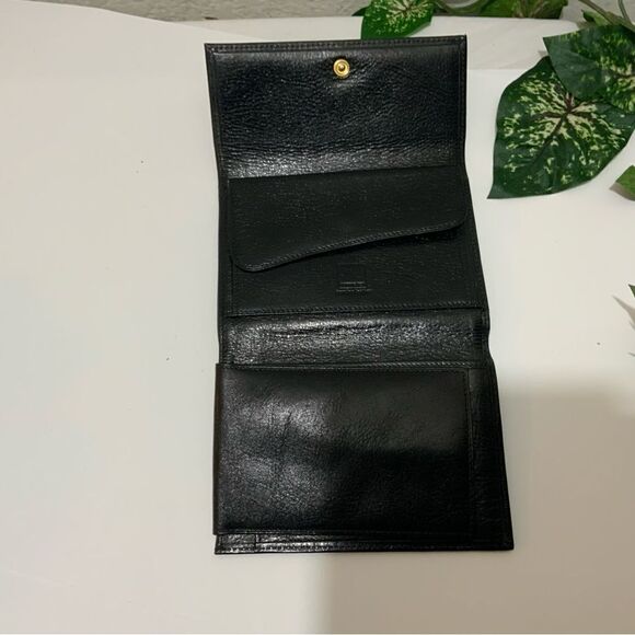 New WITTCHEN BLACK GENUINE ITALIAN LEATHER Italy Collection TRI FOLD WALLET - Picture 3 of 14